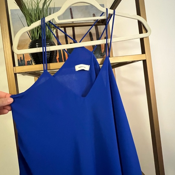 EUC Vibrant Blue top by Adrienne - size small - Picture 4 of 6